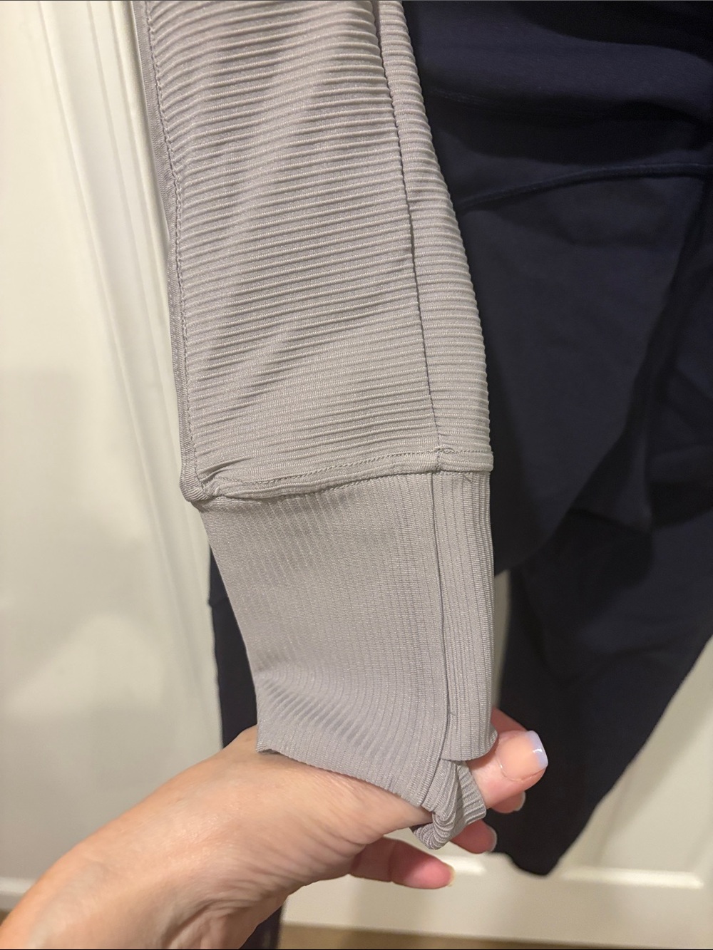 90*degree ribbed cropped zip up - Picture 5 of 5